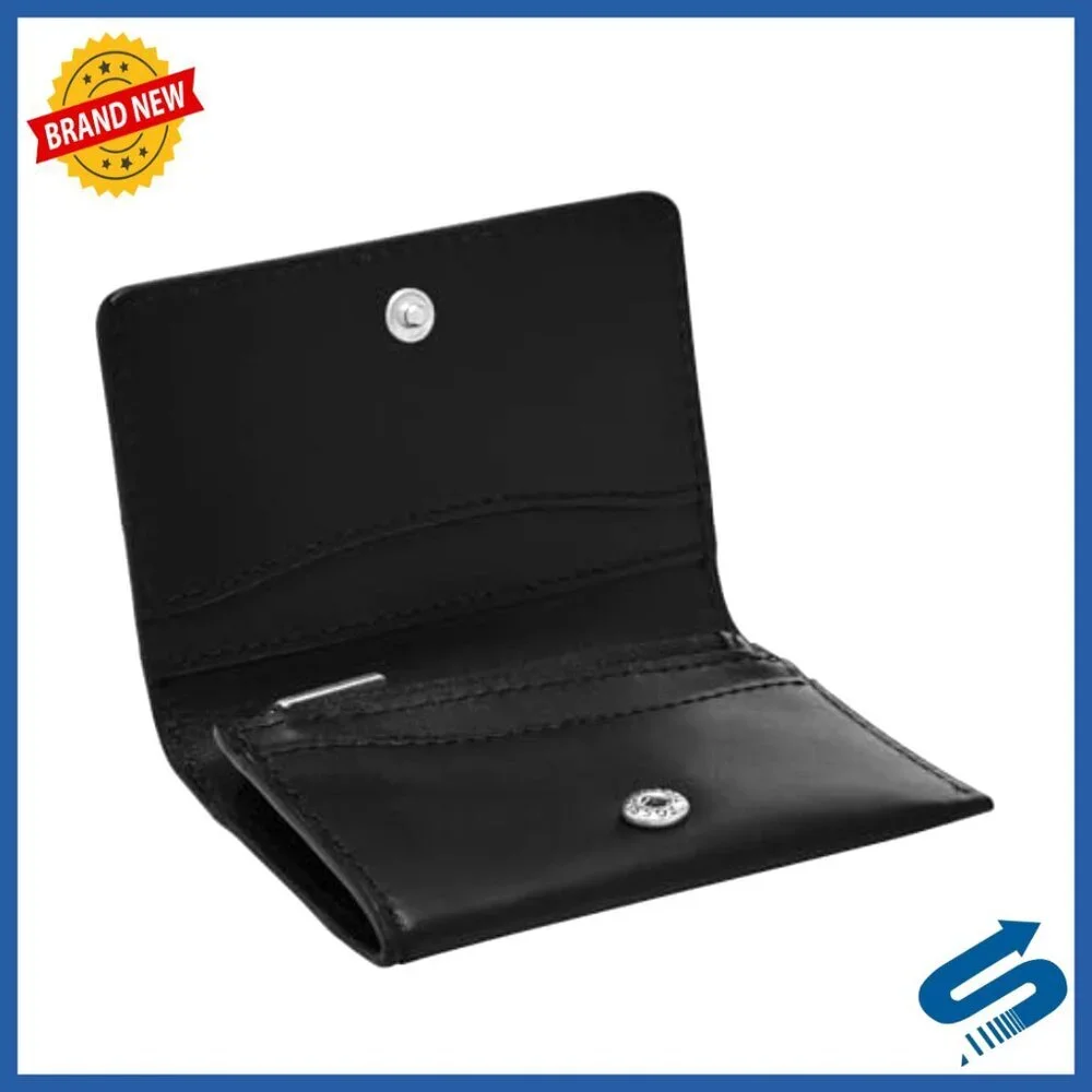 Slim Genuine Leather Front Pocket Wallet Card Case Minimalist Design